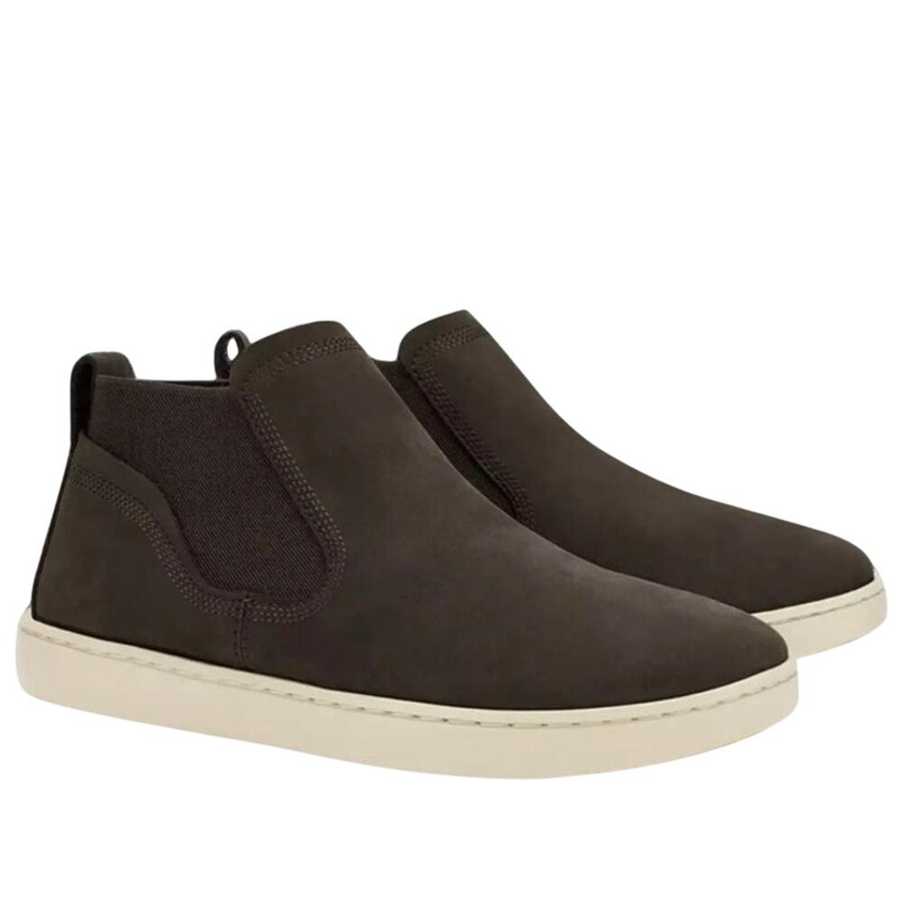Olukai size 7.5 Pehuea Mid Dark Java Brown Nubuck Leather Casual Ankle Boots